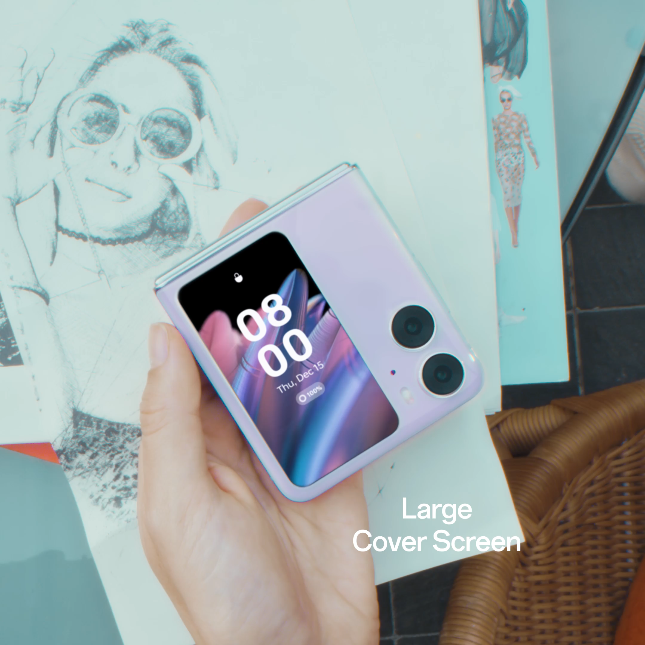 OPPO FIND N2 Flip / Super-Large Cover Screen / Flexion Hinge / Exquisite Pocketable Design / The Strongest Battery Performance