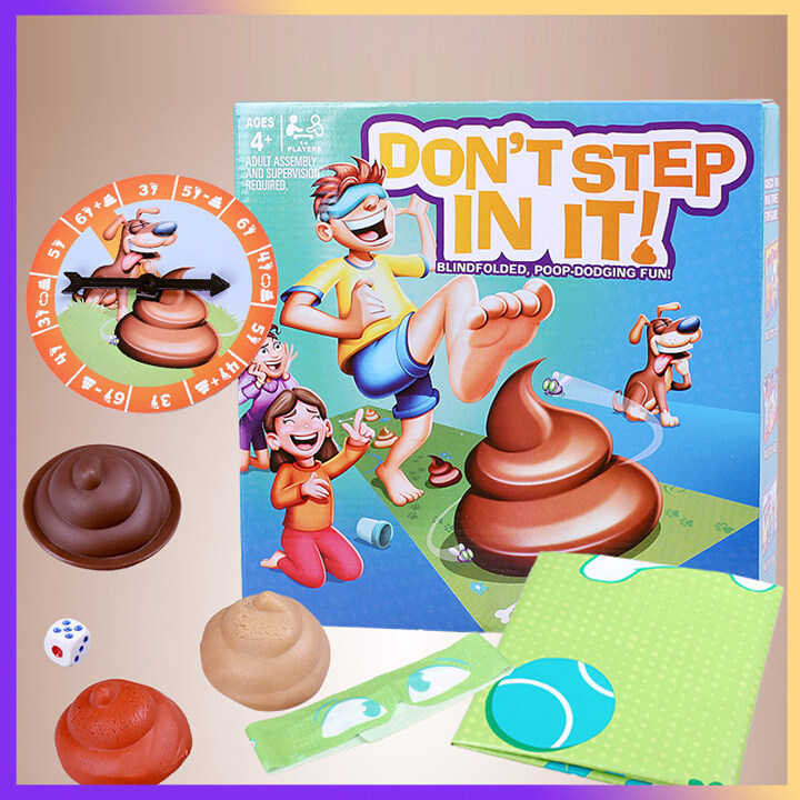 Don't Step In It - Funny Interactive Party Game for Kids and Family | Blindfold Game | Indoor and Outdoor Play | Gift Toy for Boys and Girls Ages 4+