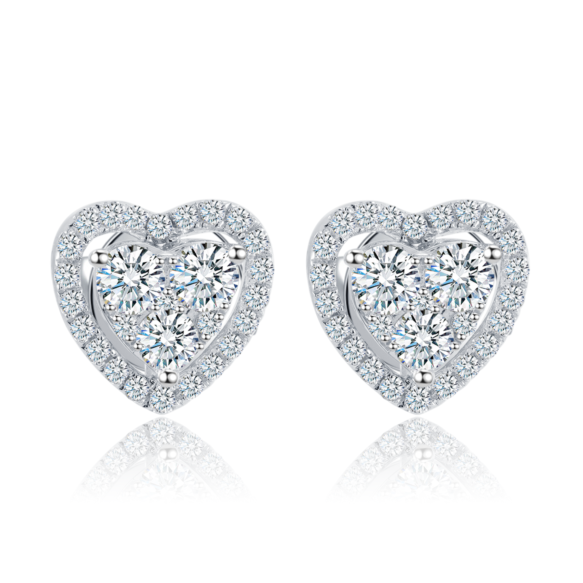 Lee Hwa Jewellery Heart's Desire Diamond Earrings